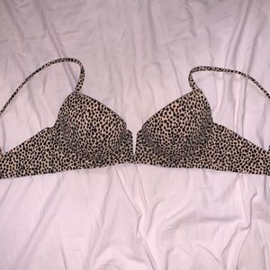 Cheetah Print Bikini Top